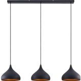 Rsylight Retro Dekoratif Metal Masa Üstü 3 Lü Gri Rustik Dekoratif Sarkıt Avize 100 Cm