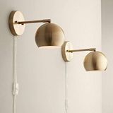 Rsylight Retro Eskitme Kaplama Ledli Metal Mafsallı Kablolu Fişli Dekoratif Rustik Aplik Günışığı Ampullü Siyah