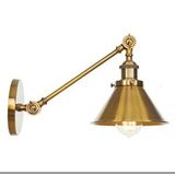 Rsylight Retro Eskitme Kaplama Metal Mafsallı Akrobatik Dekoratif Rustik Aplik Altın