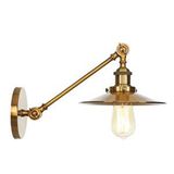 Rsylight Retro Eskitme Kaplama Metal Mafsallı Akrobatik Dekoratif Rustik Aplik Siyah