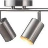 Rsylight Retro İnox Kaplama 180 Derece Hareketli Modern Spor 4 Lü Led Spot Avize Beyaz Ampullü