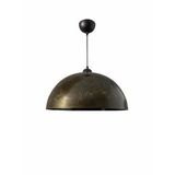 Rsylight Retro Kahve Mermer Desenli Dekoratif Tekli Rustik Metal Sarkıt Avize 40 Cm