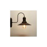 Rsylight Retro Kuğu Aplik Siyah Ve Eskitme Renk Rustik Aplik