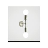 Rsylight Retro Mat Krom Metal Dekoratif Rustik Duvar Aplik 2'Li