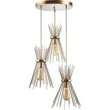 Rsylight Retro Metal 3 Lü Eskitme Rustik Dekoratif Kirpi Sarkıt Avize - 1 - Siyah