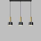 Rsylight Retro Metal 3'lü Masa Üstü Siyah Gold Dekoratif Rustik Sarkıt Avize
