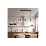 Rsylight Retro Metal Beyaz Sıralı Sarkıt Avize Genişlik:60Cm