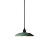 Rsylight Retro Metal Dekoratif Mat Su Yeşili Rustik Tekli Sarkıt Avize Çap 35 cm