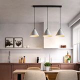 Rsylight Retro Metal Dekoratif Metal 3 lü Masa Üstü Sıralı Sarkıt Avize beyaz rys000010