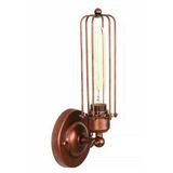 Rsylight Retro Metal Dekoratif Rustik Bakır Patinalı Mafsallı Duvar Aplik