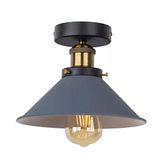 Rsylight Retro Metal Dekoratif Rustik Gri Tavan Plofyoner Avize Çap 30 Cm