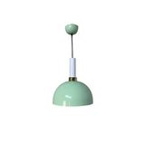 Rsylight Retro Metal Dekoratif Rustik Kafesli Yeşil Tekli Sarkıt Avize Çap 30 Cm