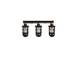 Rsylight Retro Metal Dekoratif Rustik Siyah 3 Lü Hareketli Mafsallı Sarkıt Avize G:60 cm