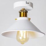 Rsylight Retro Metal Dekoratif Rustik Tavan Beyaz Tekli Avize Çap 30 Cm