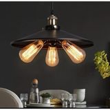 Rsylight Retro Metal Dekoratif Siyah 3 Lü Sarkıt Avize Çap 40 cm
