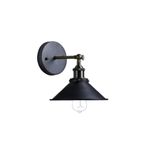 Rsylight Retro Metal Dekotatif Siyah Rustik Mafsallı Duvar Aplik