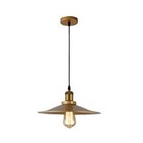 Rsylight Retro Metal Eskitme Kaplama Tekli Metal Sarkıt Avize Çap:30 Cm Altın