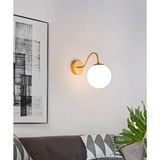 Rsylight Retro Metal Glop Camlı Eskitme Kaplama Rustik Moden Dekoratif Duvar Aplik Altın