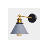 Rsylight Retro Metal Gri Dekoratif Mafsallı Rustik Duvar Aplik Gri Rys0000029