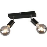 Rsylight Retro Metal Modern Spor 2 Li Mafsallı Siyah Spot Avize - Eskitme - 1