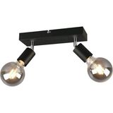 Rsylight Retro Metal Modern Spor 2'li Mafsallı Siyah Spot Avize