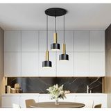 Rsylight Retro Metal Rustik Siyah 3 Lü Dekoratif Sarkıt Avize Çap:30 cm