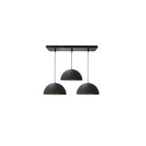 Rsylight Retro Metal Rustik Siyah 3 Lü Masa Üstü Sıralı Dekoratif Modern Sarkıt Avize