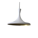 Rsylight Retro Metal Sarkıt Avize Rustik Tekli Sarkıt Beyaz Içi Sarı 36 cm