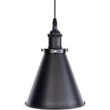 Rsylight Retro Metal Sarkıt Avize Rustik Tekli Sarkıt Siyah 18 cm En