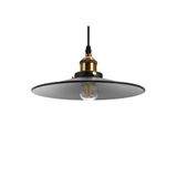 Rsylight Retro Metal Sarkıt Avize Siyah Içi Beyaz 30 Cm