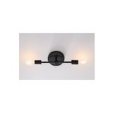 Rsylight Retro Metal Siyah 2'li Tavan Plofyoner Rustik Avize