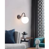 Rsylight Retro Metal Siyah Dekoratif Rustik Duvar Aplik