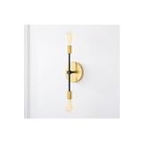 Rsylight Retro Modern Gold Dekoratif 2 Li Rustik Duvar Aplik