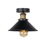 Rsylight Retro Plofonyer Tavan Siyah Rustik Avize