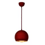 Rsylight Retro Rustik Dekoratif Kırmızı Içi Beyaz Metal Sarkıt Avize Çap:20 cm