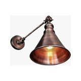 Rsylight Retro Rustik Metal Akrobatik Mafsallı Bakır Eskitme Kaplama Dekoratif Duvar Aplik - 1
