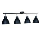 Rsylight Retro Siyah Dekoratif Rustik 180 Derece Hareketli Modern Spor 4 Lü Avize