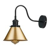 Rsylight Retro Siyah Gold Metal Modern Dekoratif Rustik Aplik
