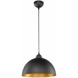 Rsylight Retro Siyah Içi Sarı Metal Sarkıt Avize 30 Cm