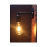 Rsylight Retro Siyah Mafsalı Hareketli Aplik
