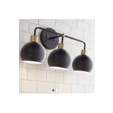 Rsylight Rsyligt Retro Metal Siyah Dekoratif 3 lü Tavan Duvar Dekoratif Vintage Rustik Aplik