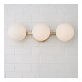 Rsylight Rustik Dekoratif Metal Modern Masa Üstü Eskitme Kaplama Bal Opal Camlı Tavan Duvar 3 lü Avize