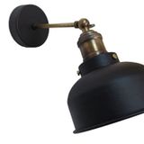 Rsylight Rustik Retro Siyah Eskitme Duylu Mafsallı Dekoratif Hareketli Duvar Aplik Siyah RYS001090
