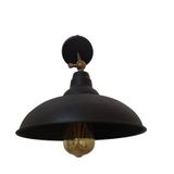 Rsylight Rustik Retro Siyah İçi Siyah Mafsallı Dekoratif Hareketli Duvar Aplik Siyah RYS001180