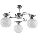 Rsylight Rys Modern Krom 3 Lü Spor Dekoratif Camlı Tavan Sarkıt Avize - 1 - Siyah