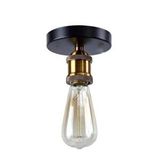 Rsylight Rys Retro Dekoratif Siyah Eskitme Metal Duvar Aplik Tavan Avize