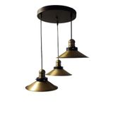 Rsylight Rys Retro Eskitme Kaplama 3 Lü Dekoratif Rustik Sarkıt Avize Çap 30 Cm