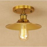 Rsylight Rys Retro Eskitme Kaplama Tekli Tavan Ploftoner Avize Çap:23 cm - Siyah