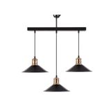 Rsylight Rys Retro Masa Üstü Sıralı Dekoratif 3 Lü Rustik Sarkıt Avize En:60 Cm