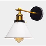 Rsylight Rys Retro Metal Beyaz Dekoratif Mafsallı Rustik Duvar Aplik